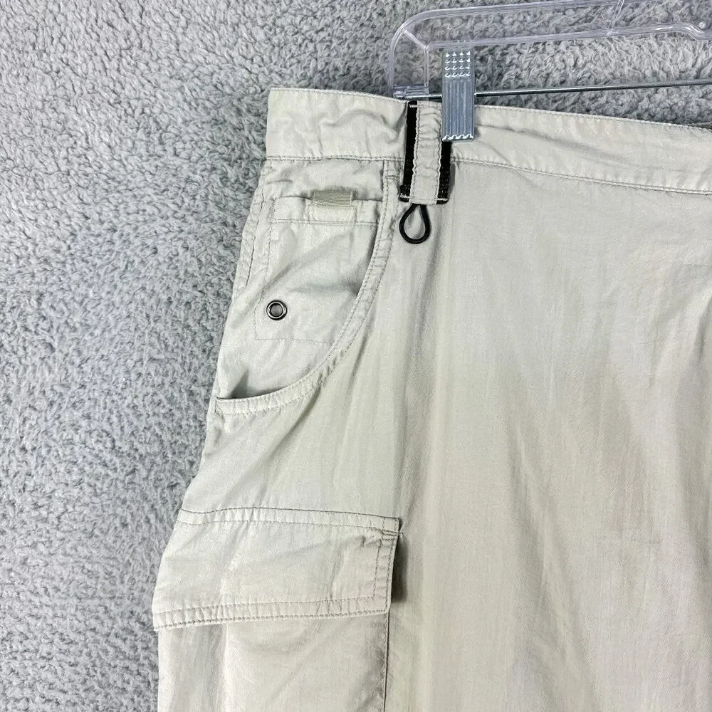Redington Convertible Pants Mens 38 Tan Fishing Cargo Nylon‎ Mesh Lined Outdoor